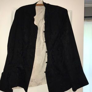 Reversible Kimono style shirt black/white men’s M